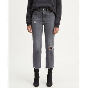 Levi's Wedgie StraIght Fit Jean In Cabo Smoke Grey Size 24 X 26